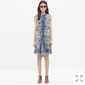 Madewell Silk Journey Dress in Porcelain Floral